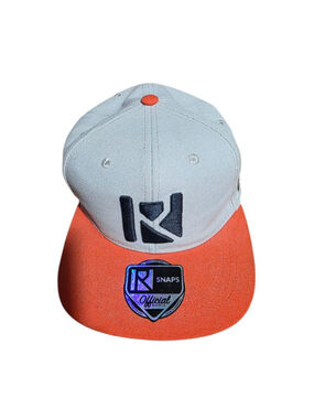 Men's Routine Gray Orange Baseball Cap One Size